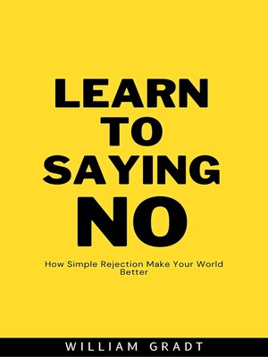 cover image of Learn to Saying NO
